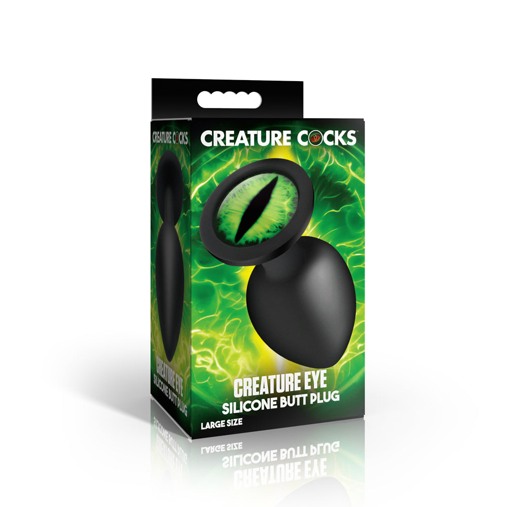 Creature Cocks Creature Green Eye Silicone Butt Plug Large | 848518059895 | Available at EroticWarehouse.com