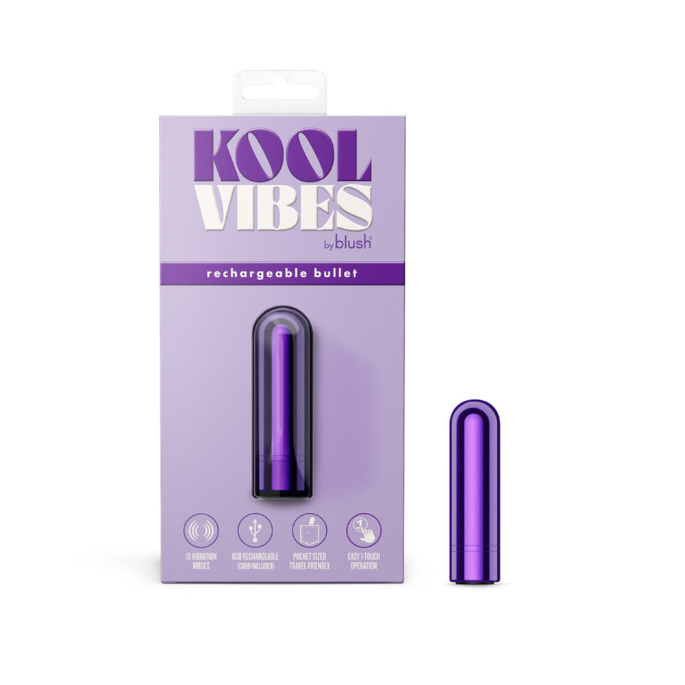 Kool Vibes Rechargeable Mini Bullet Grape | 850002870527 | Available at EroticWarehouse.com