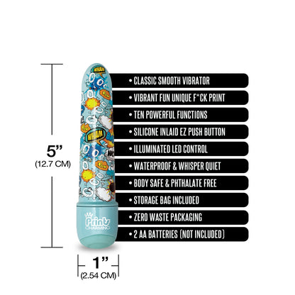 Prints Charming Pop Tease 5" Mini Vibe Bang Blue | 850010096162 | Available at EroticWarehouse.com