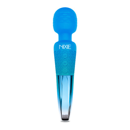 Nixie Rechargeable Wand Massager Blue Ombre | 850010096896 | Available at EroticWarehouse.com