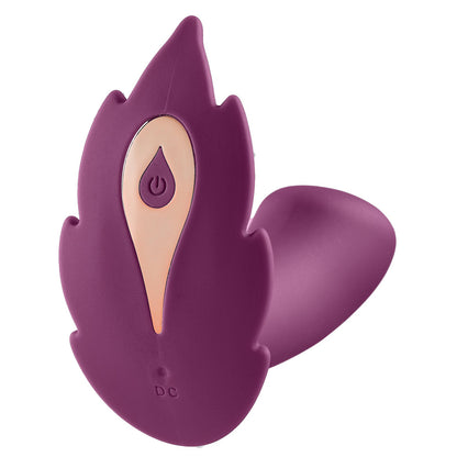 Cloud 9 Health & Wellness Panty Leaf Vibe Plum | 850013016488 | Available at EroticWarehouse.com