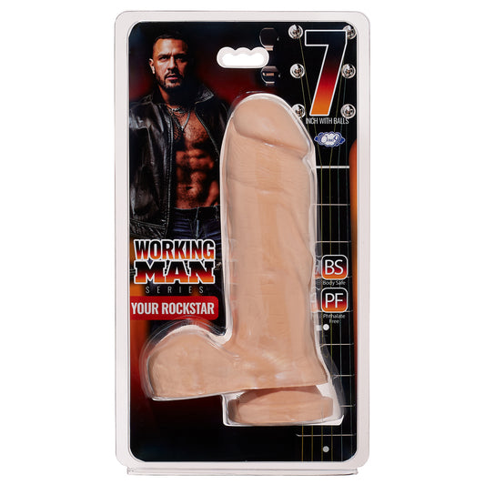 Working Man 7" Thick W/Balls Your Rockstar | 850013016952 | Available at EroticWarehouse.com