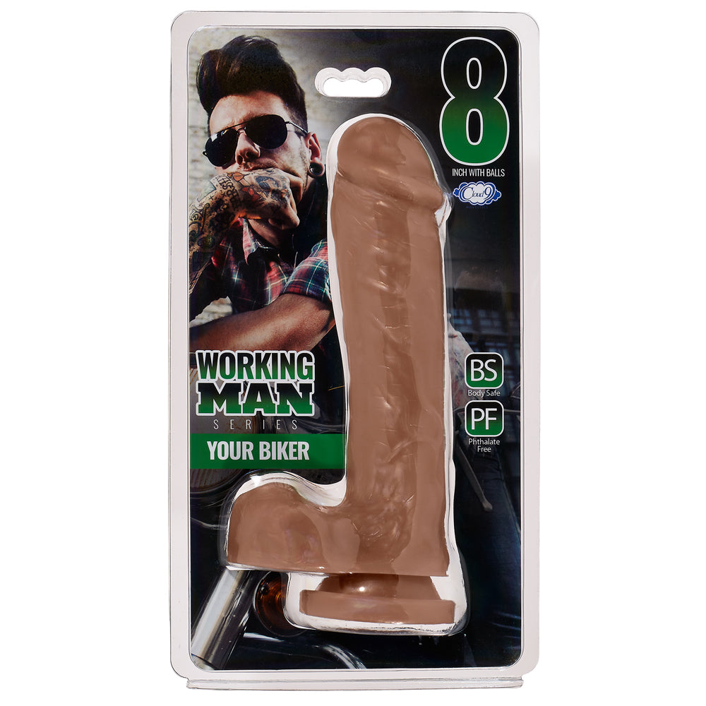 Working Man 8" Thick W/Balls Your Biker | 850013016976 | Available at EroticWarehouse.com