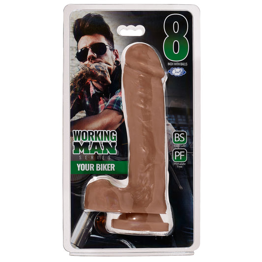 Working Man 8" Thick W/Balls Your Biker | 850013016976 | Available at EroticWarehouse.com