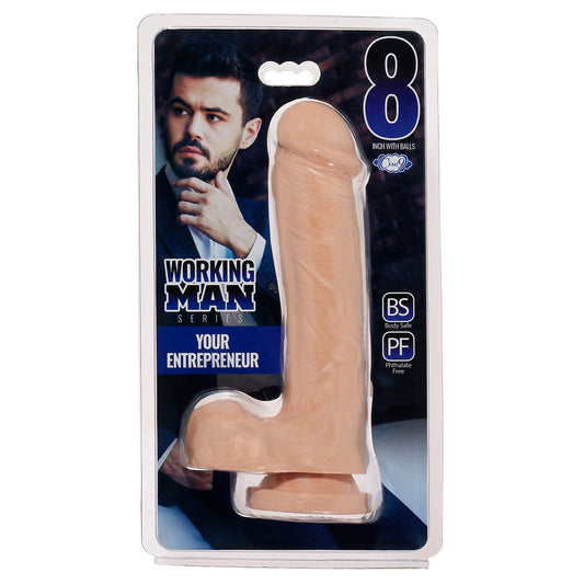 Working Man 8" Thick W/Balls Your Entrepreneur | 850013016983 | Available at EroticWarehouse.com