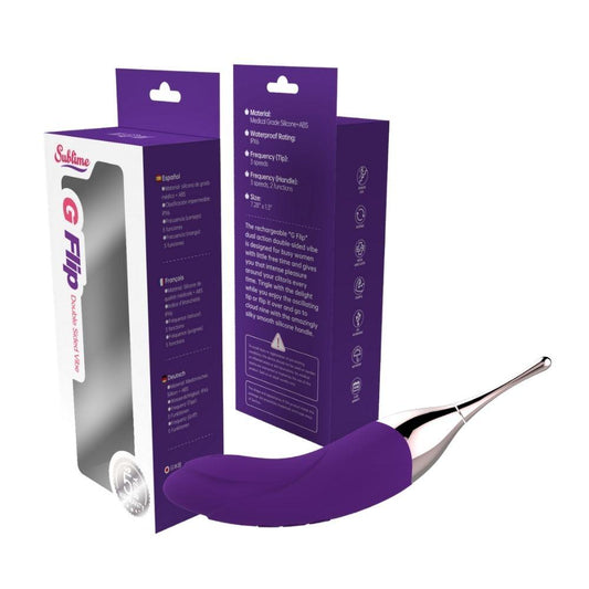 Sublime G Flip Double Sided Vibe Plum | 850017269279 | Available at EroticWarehouse.com