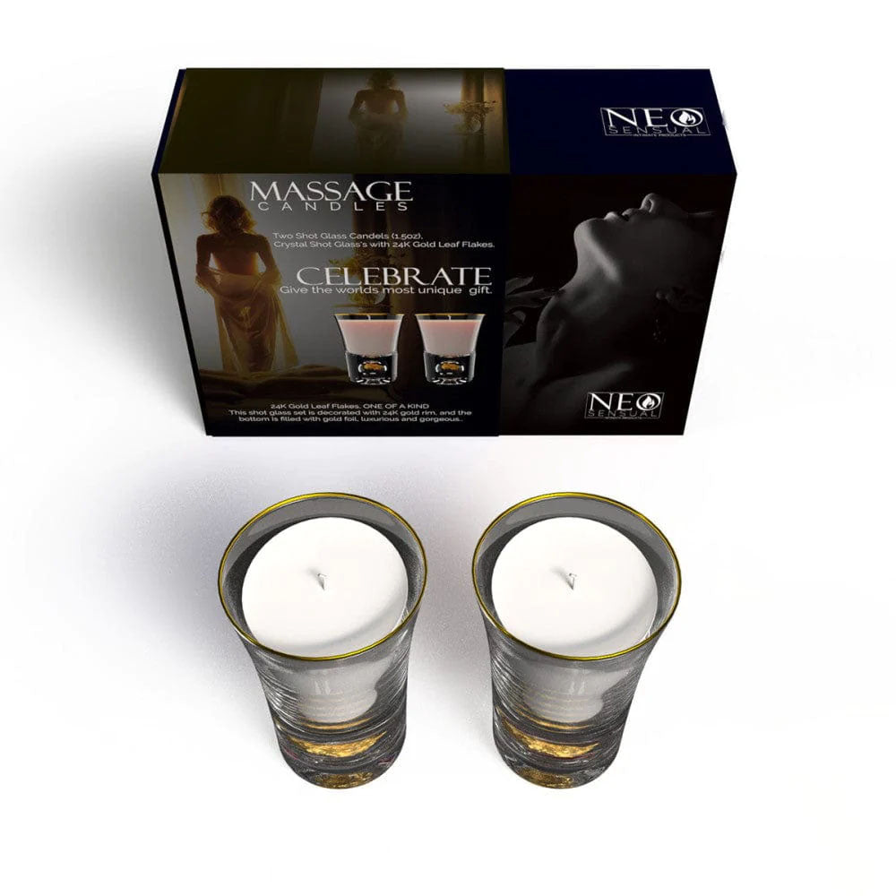Celebrate Duo Massage Candles 1 oz. | 850038145736 | Available at EroticWarehouse.com