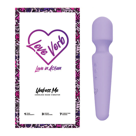 Love Verb Undress Me Massage Wand | 850047824066 | Available at EroticWarehouse.com