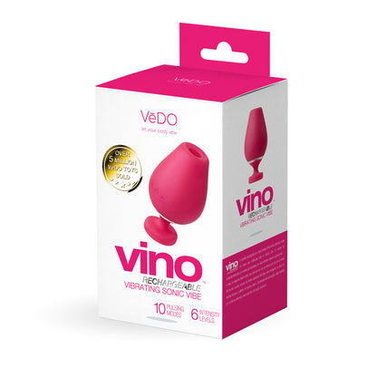 Vino Rechargeable Vibrating Sonic Vibe Pink | 850052871079 | Available at EroticWarehouse.com