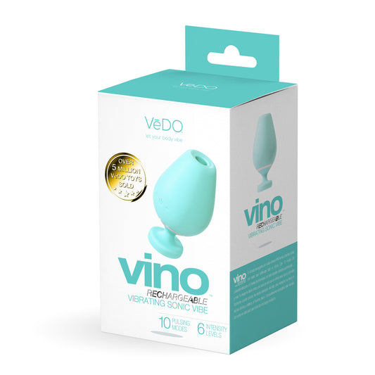 Vino Rechargeable Vibrating Sonic Vibe Turquoise | 850052871086 | Available at EroticWarehouse.com