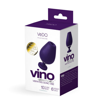 Vino Rechargeable Vibrating Sonic Vibe Purple | 850052871093 | Available at EroticWarehouse.com