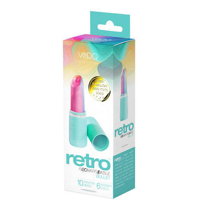 Vedo Retro Rechargeable Bullet Assorted 12 Pc Display | 850052871130 | Available at EroticWarehouse.com