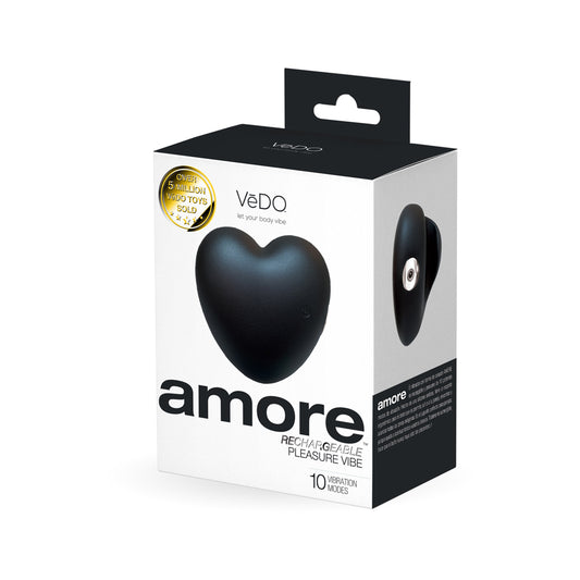 Vedo Amore Rechargeable Pleasure Vibe Black | 850052871178 | Available at EroticWarehouse.com