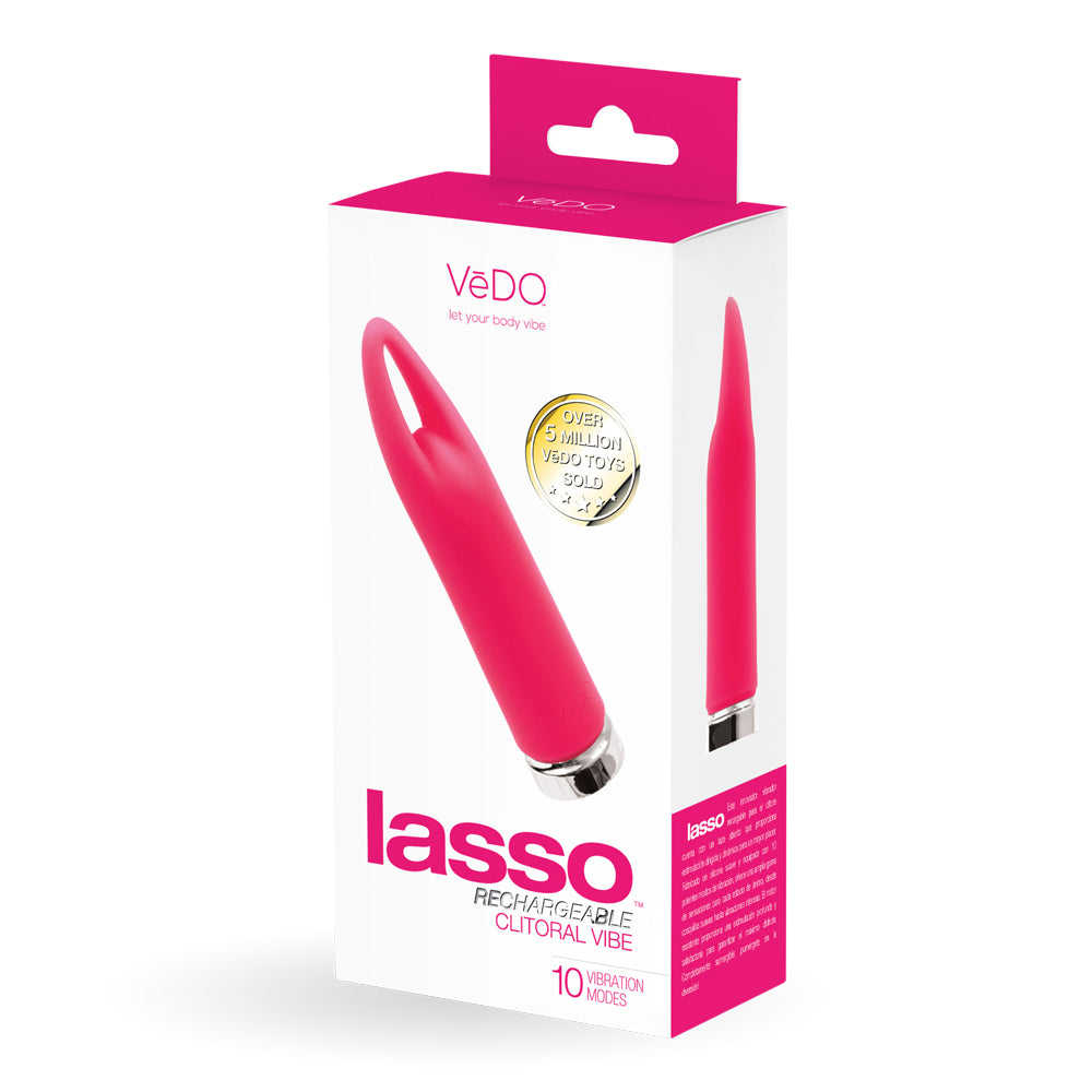 Lasso Rechargeable Bullet Vibe Pink | 850052871376 | Available at EroticWarehouse.com