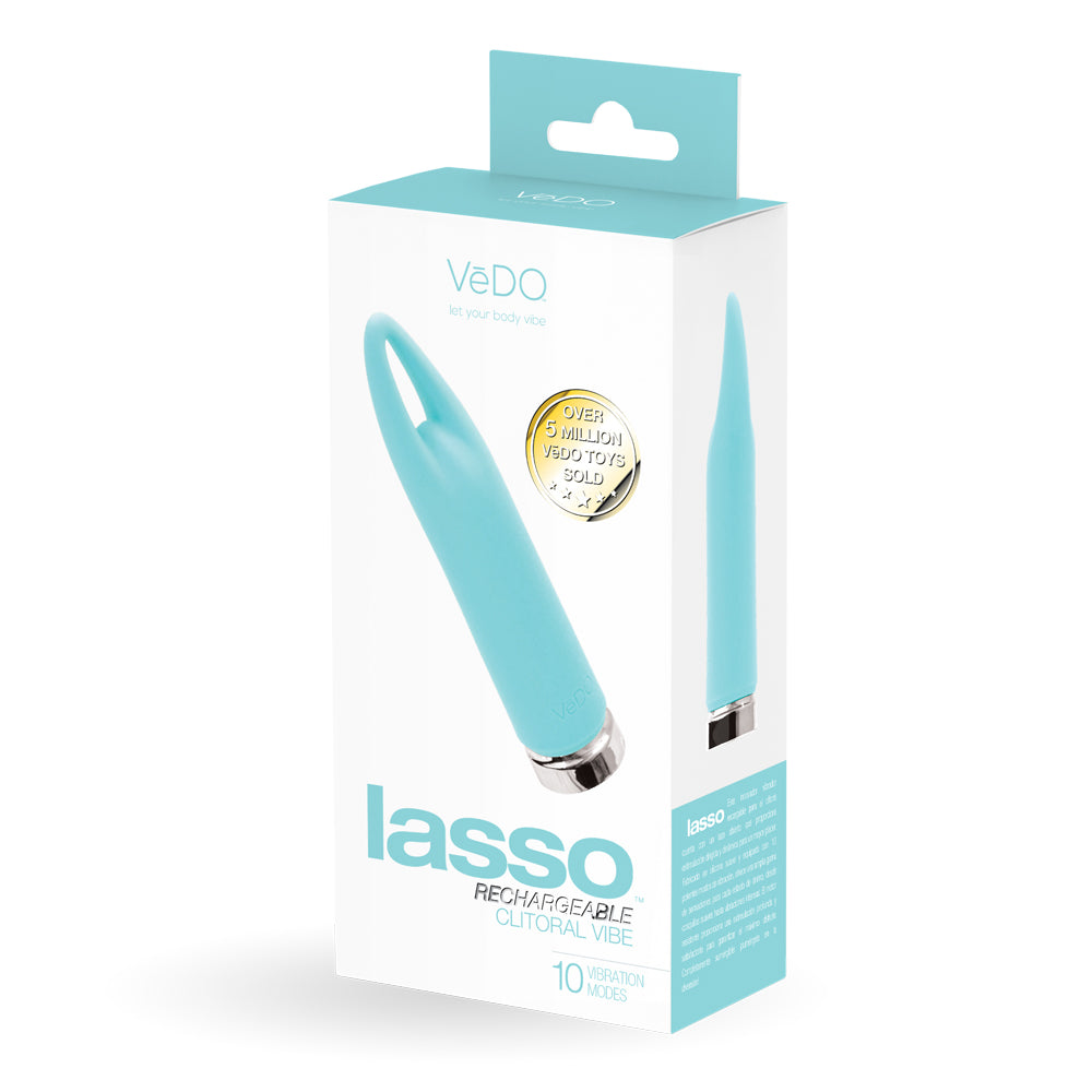 Lasso Rechargeable Bullet Vibe Turquoise | 850052871390 | Available at EroticWarehouse.com