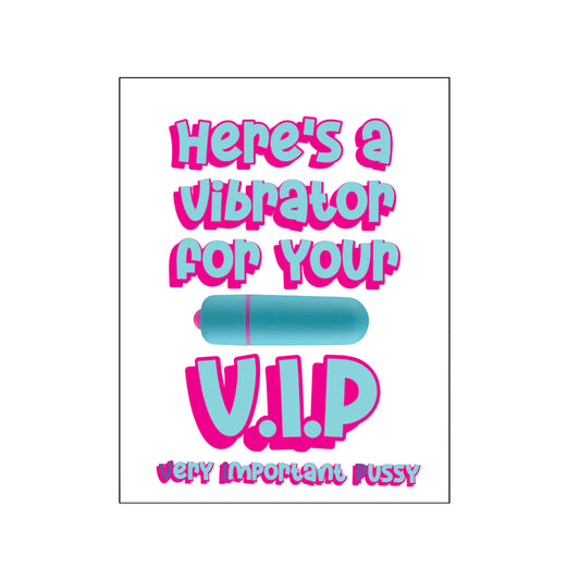 VIP NaughtyVibes Greeting Card | 850054576415 | Available at EroticWarehouse.com