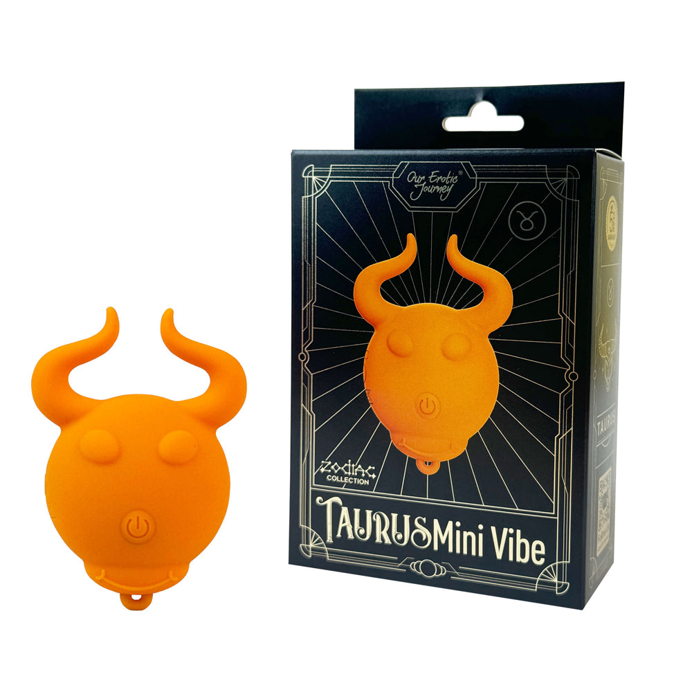Zodiac Collection Taurus Mini Vibe Orange | 850068969012 | Available at EroticWarehouse.com