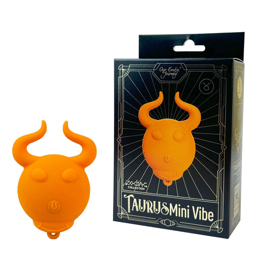 Zodiac Collection Taurus Mini Vibe Orange | 850068969012 | Available at EroticWarehouse.com