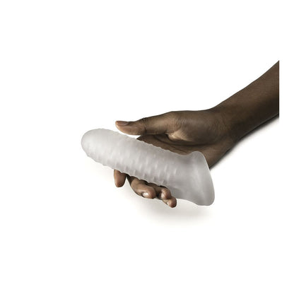 Fat Boy Checker Plate Sheath 5.5" Clear | 851127008079 | Available at EroticWarehouse.com