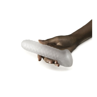 Fat Boy Checker Plate Sheath 6.5" Clear | 851127008086 | Available at EroticWarehouse.com