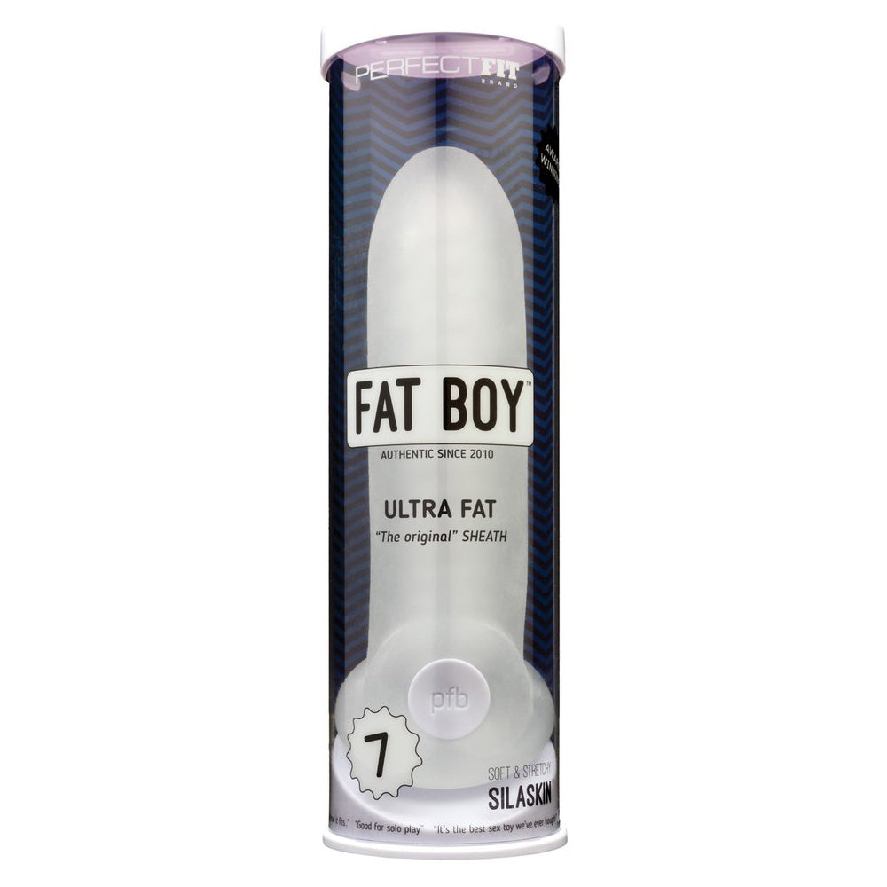 Fat Boy Original Ultra Fat 7" Clear | 851127008130 | Available at EroticWarehouse.com