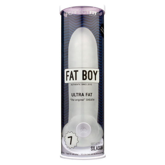 Fat Boy Original Ultra Fat 7" Clear | 851127008130 | Available at EroticWarehouse.com