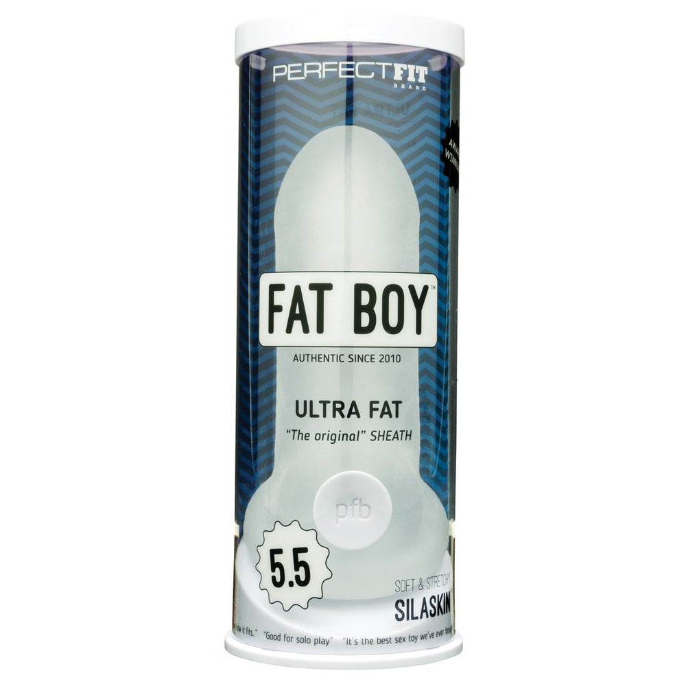 Fat Boy Original Ultra Fat 5.5" Clear | 851127008147 | Available at EroticWarehouse.com