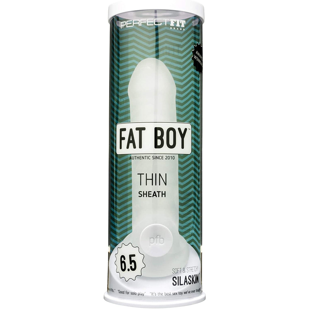 Fat Boy Thin 6.5" Clear | 851127008154 | Available at EroticWarehouse.com