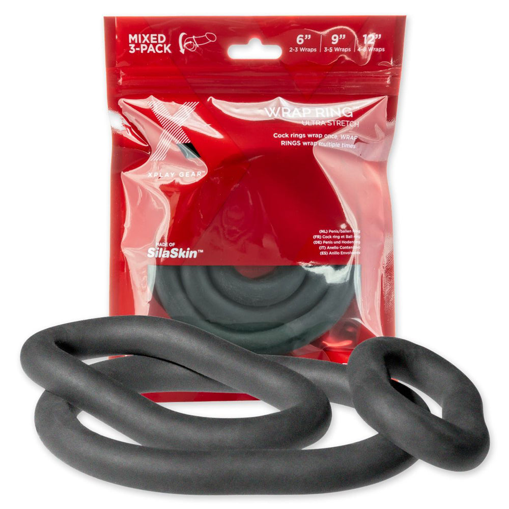 The Xplay 6. 9 And 12 Ultra Wrap Ring Pack | 851127008673 | Available at EroticWarehouse.com