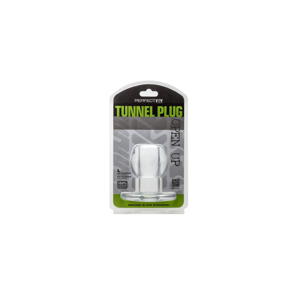 Tunnel Plug - Large - Clear | 852184004257 | Available at EroticWarehouse.com