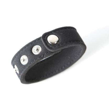 Neoprene Snap Cockrings - Black | 852184004332 | Available at EroticWarehouse.com