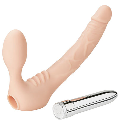 Cloud 9 Premium Strapless Dildo Kit Flesh | 853545008006 | Available at EroticWarehouse.com