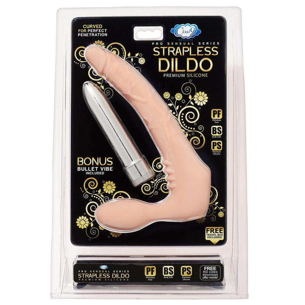 Cloud 9 Premium Strapless Dildo Kit Flesh | 853545008006 | Available at EroticWarehouse.com