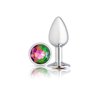 Cloud 9 Gems Silver Chromed Anal Plug Medium | 853545008051 | Available at EroticWarehouse.com