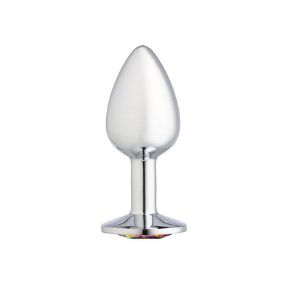 Cloud 9 Gems Silver Chromed Anal Plug Medium | 853545008051 | Available at EroticWarehouse.com