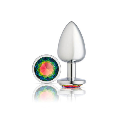 Cloud 9 Gems Silver Chromed Anal Plug Large | 853545008105 | Available at EroticWarehouse.com