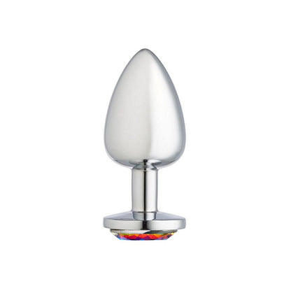 Cloud 9 Gems Silver Chromed Anal Plug Large | 853545008105 | Available at EroticWarehouse.com
