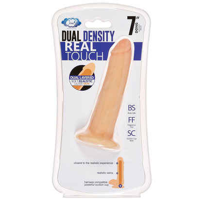 Cloud 9 Dual Density Real Touch 7" Tan | 853545008198 | Available at EroticWarehouse.com