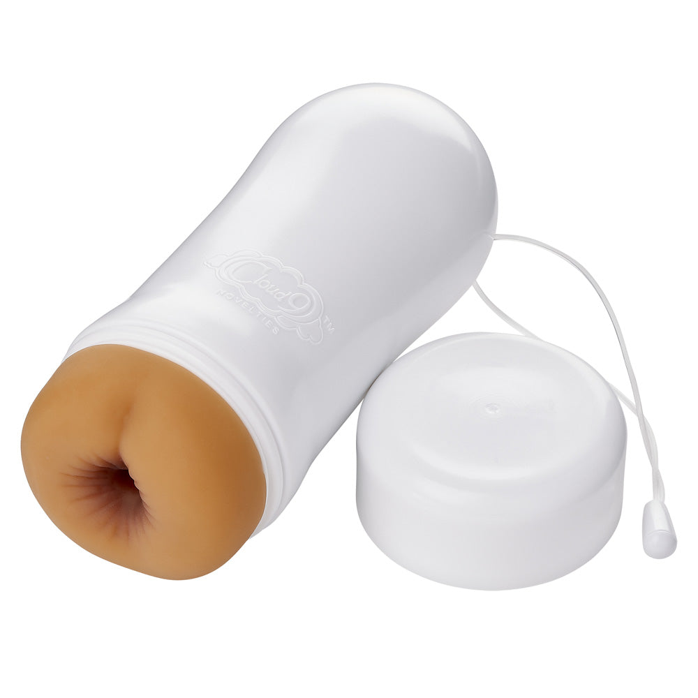 Pleasure Anal Pocket Stroker Water Activated Tan | 853545008938 | Available at EroticWarehouse.com