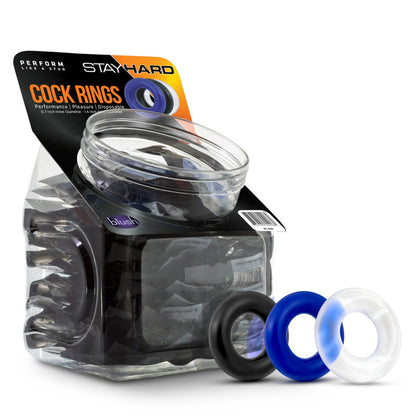 Stay Hard Donut Rings 50Ct Display Assorted | 853858007451 | Available at EroticWarehouse.com