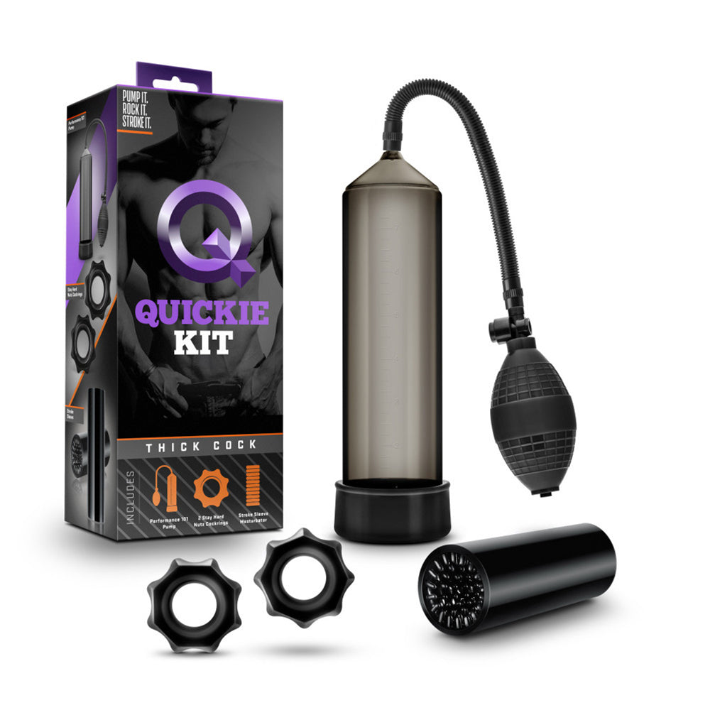 Quickie Kit Thick Cock Black | 853858007505 | Available at EroticWarehouse.com