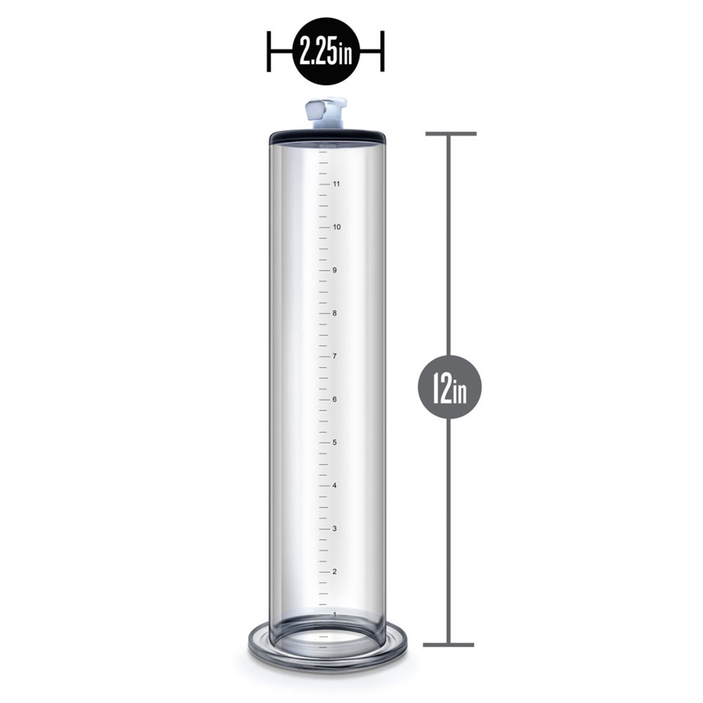 Performance 12" X 2.5" Penis Pump Cylinder Clear | 853858007833 | Available at EroticWarehouse.com