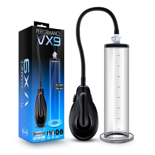 Performance Vx9 Auto Penis Pump Clear | 853858007895 | Available at EroticWarehouse.com