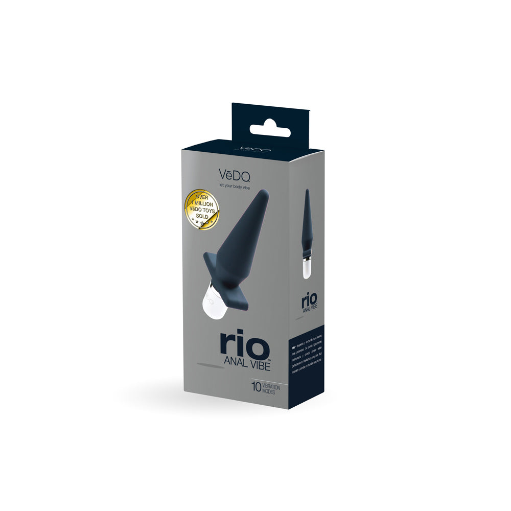 Rio Anal Vibe - Just Black | 854306004305 | Available at EroticWarehouse.com