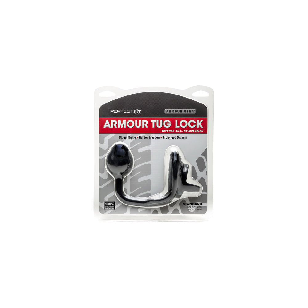 Armour Tug Lock - Black | 854854005151 | Available at EroticWarehouse.com