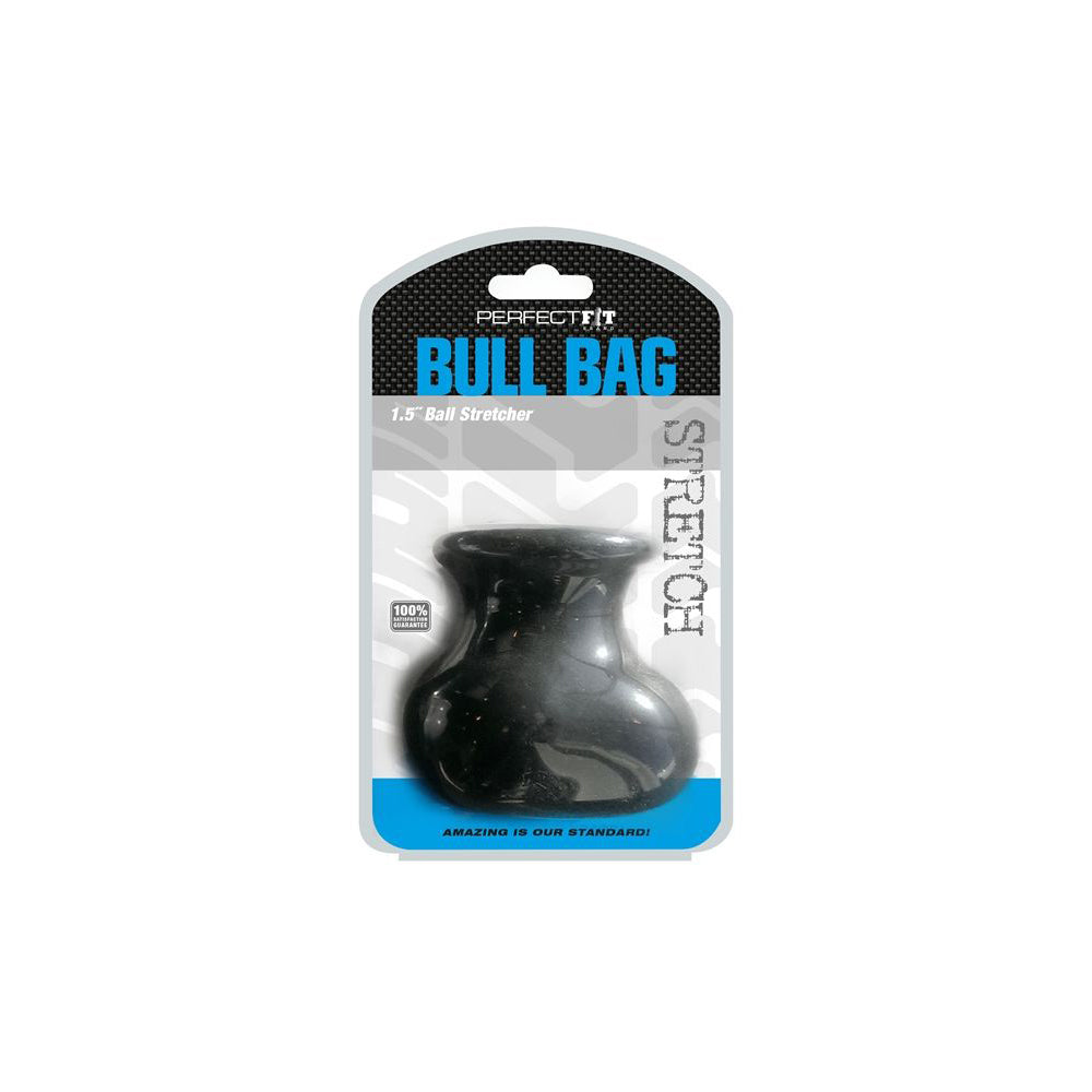 Bull Bag 1.5" Ball Stretcher Black | 854854005175 | Available at EroticWarehouse.com