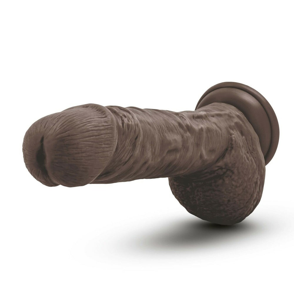 Au Naturel 9" Sensa Feel Dildo Chocolate | 855215007630 | Available at EroticWarehouse.com