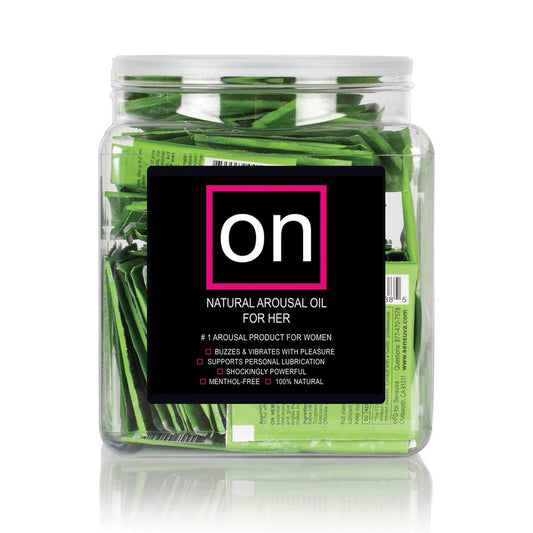 On For Her Arousal Oil Hemp 75Ct Bowl | 855559006382 | Available at EroticWarehouse.com