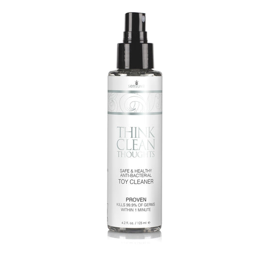 Think Clean Thoughts Anti Bacterial Toy Cleaner 4.2 oz. | 855559007228 | Available at EroticWarehouse.com