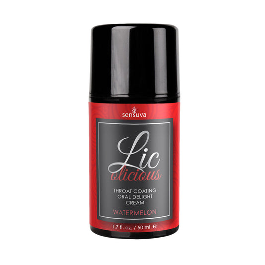 Lic-O-Licious Watermelon Oral Delight Cream 1.7 oz. Bottle | 855559007259 | Available at EroticWarehouse.com